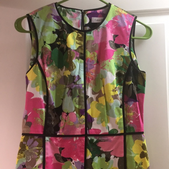 NWOT Calvin Klein Floral Sheath - Picture 3 of 4